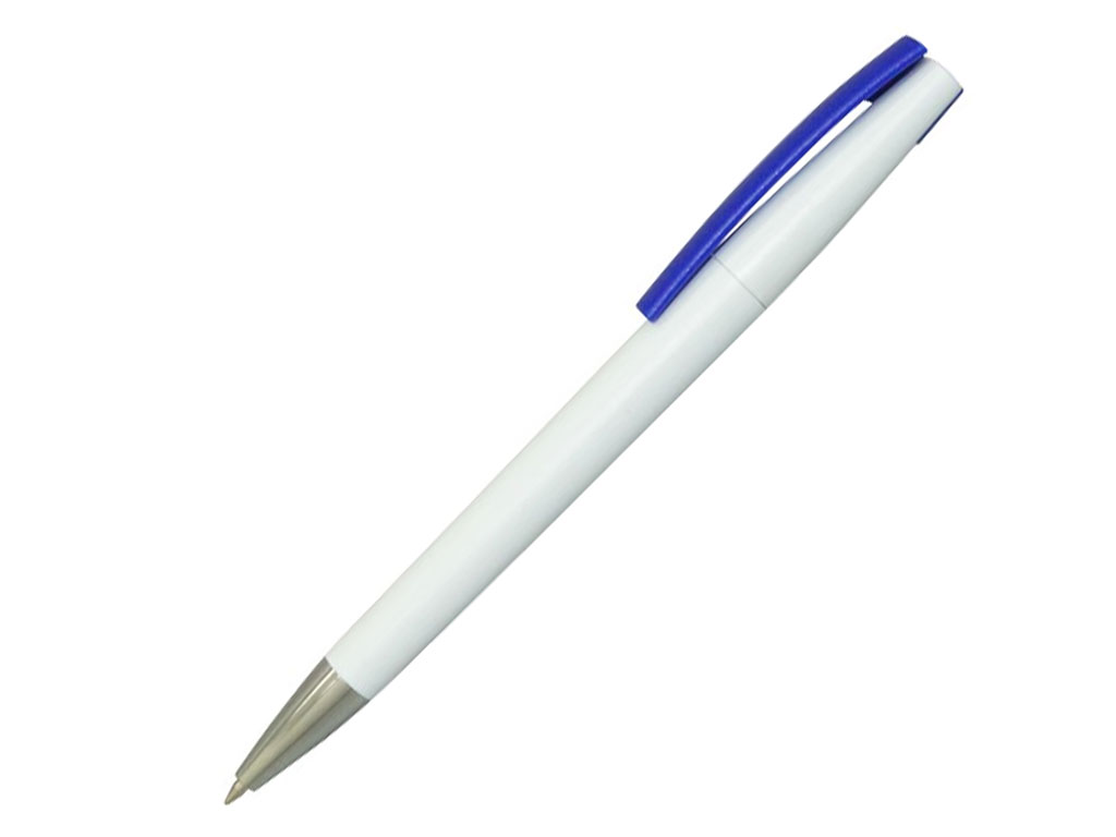 белый: Ручка шариковая, пластик, белый/синий, Z-PEN