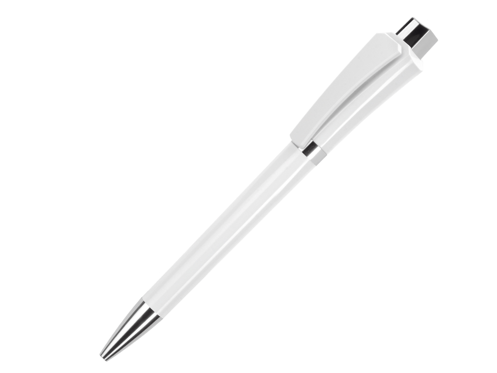 белый: Ручка шариковая, пластик, белый Optimus