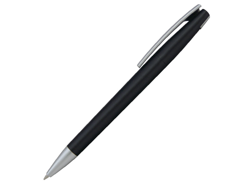 черный: Ручка шариковая, пластик, черный/серебро, Z-PEN