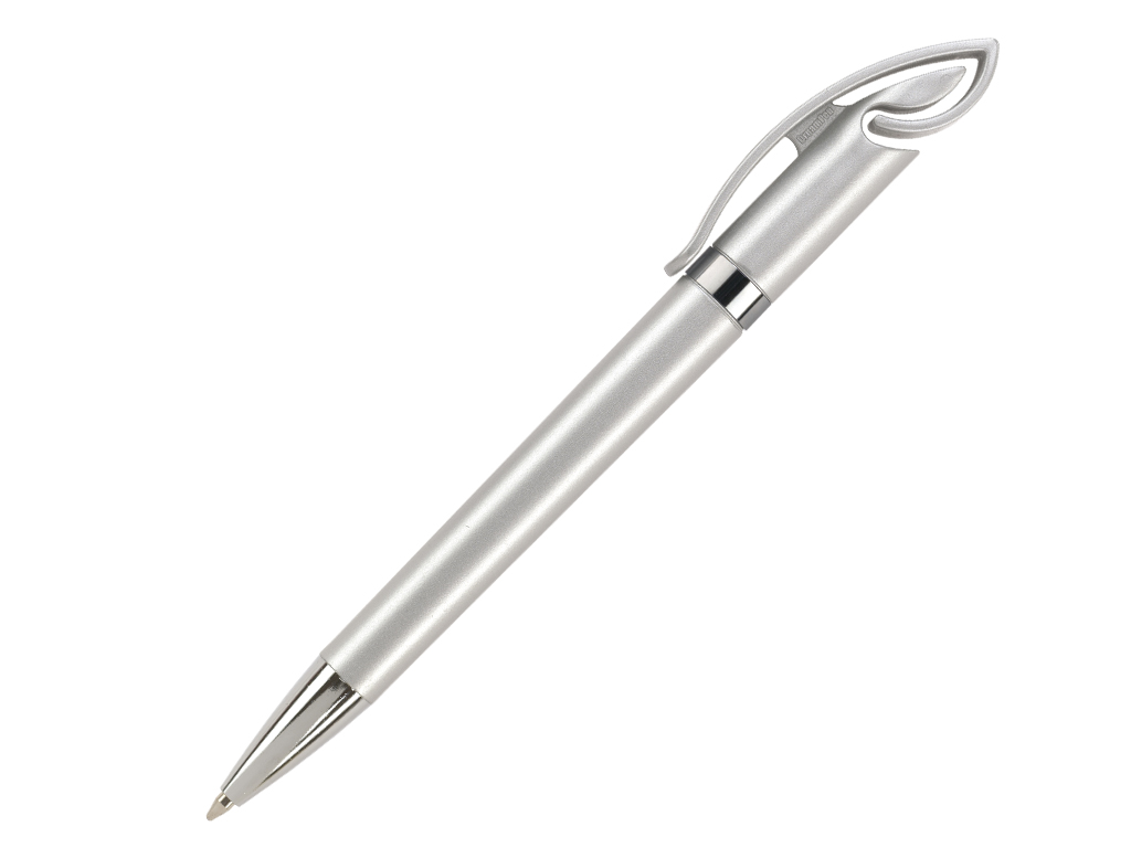 серебро: Ручка шариковая, пластик, серебро Cobra