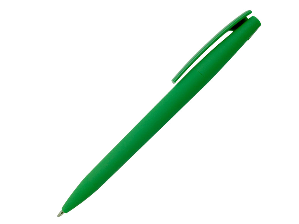 зеленый: Ручка шариковая, пластик, софт тач, зеленый/зеленый, Z-PEN