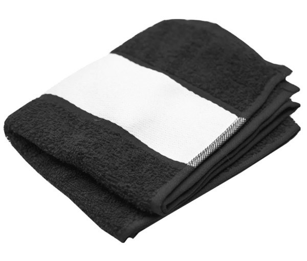 ПОЛОТЕНЦА ДЛЯ СУБЛИМАЦИИ: Полотенце 30х70см махровое ЧЁРНОЕ