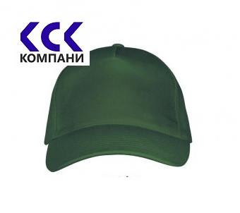 Бейсболки и кепки: Бейсболка , 100% x/б (Зеленый)