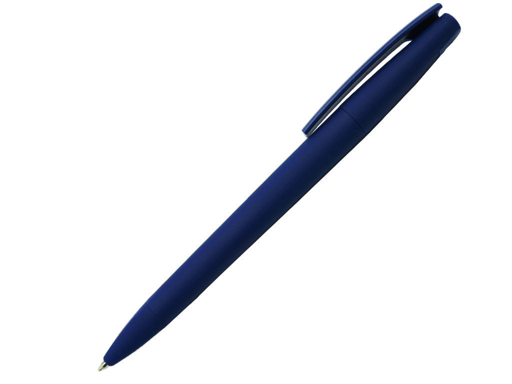 синий: Ручка шариковая, пластик, софт тач, синий/синий, Z-PEN