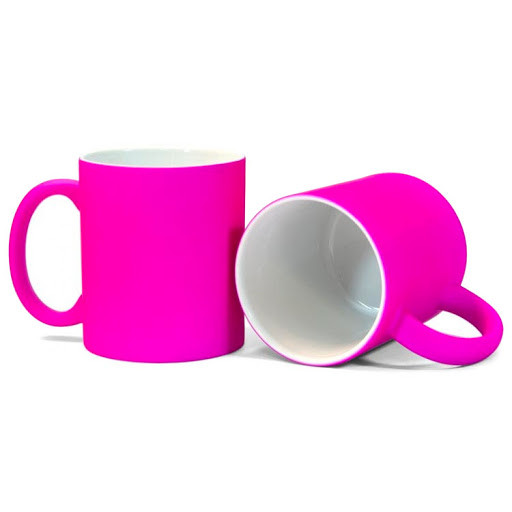 КРУЖКИ ДЛЯ СУБЛИМАЦИИ: Кружка 330 мл РОЗОВАЯ матовая неоновая для сублимации