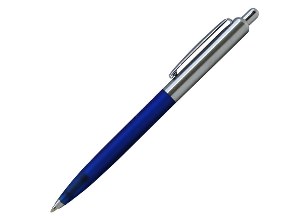 синий: Ручка шариковая, пластик, синий